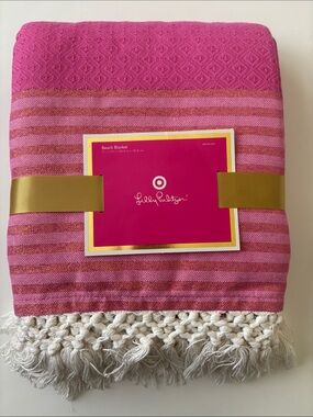 NWT BEACH BLANKET by LILLY PULITZER for TARGET PINK